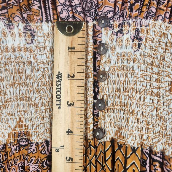 Free People Mexicali Rose Maxi Dress Women’s SZ SM EUC Dusty Rose - Picture 14 of 16